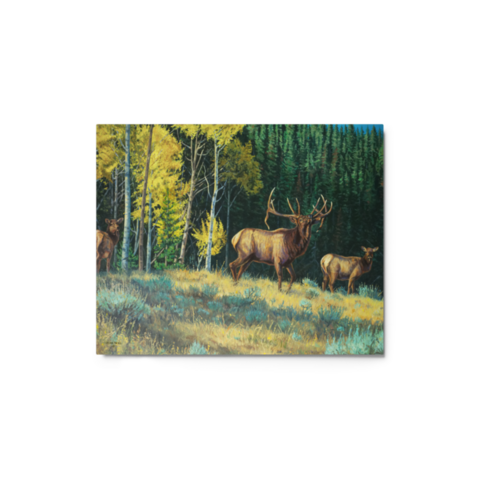 Out for the Evening - Metal - 8″×10″